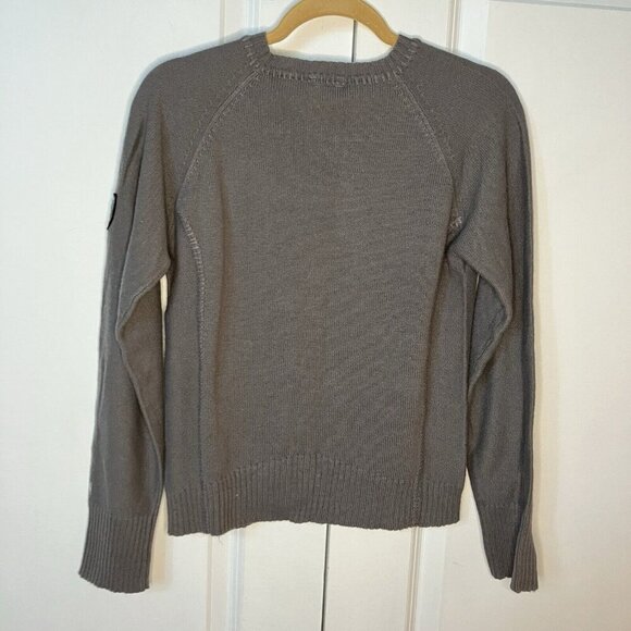The North Face Sweater Womens Small Gray Wool Blend Pullover Neutral Outdoor - Picture 3 of 5